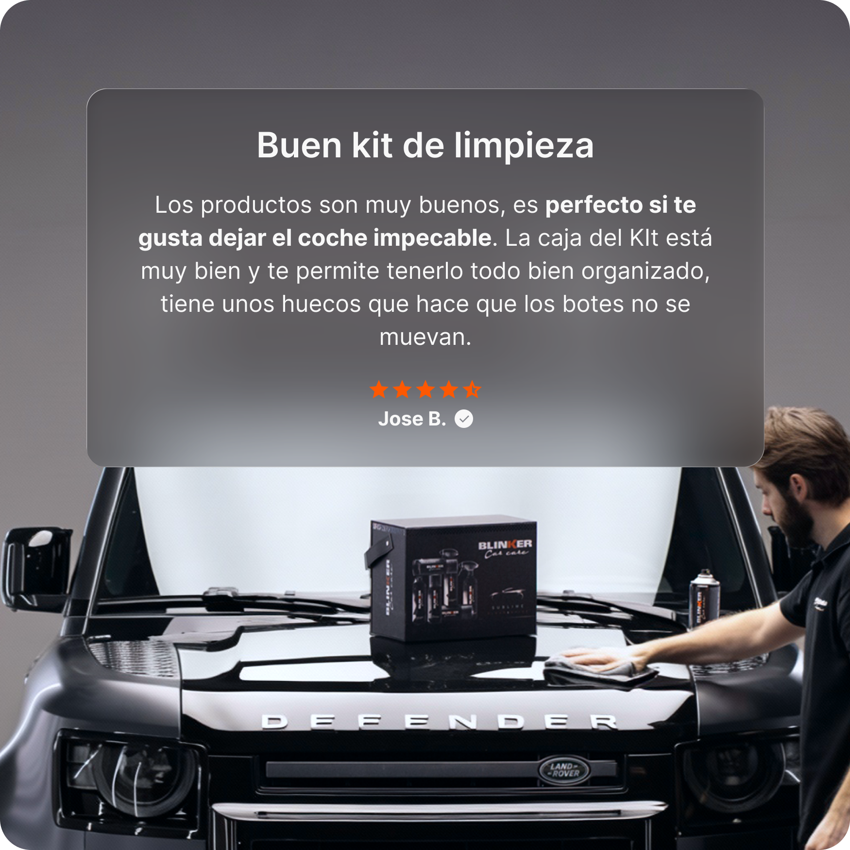 Kit de limpieza Blinker car care